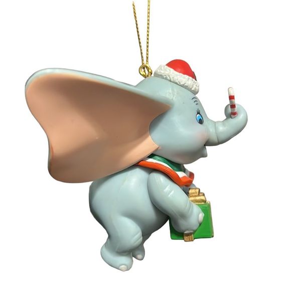 Disney Ornament Dumbo Elephant Candy Cane Grolier Christmas Holiday No Box - Picture 2 of 9